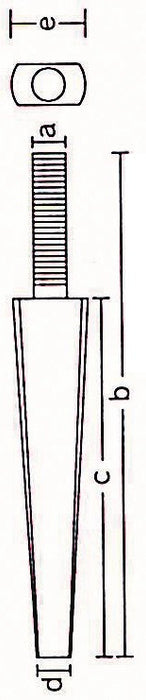 DOWEL PIN FLACH 22 MM CHROM - 1000 STK