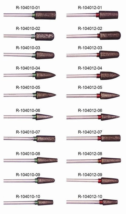 10-TEILIGES DIAMANTBOHRER-SET (ROT/FEIN)